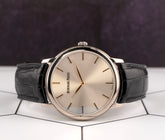 Audemars Piguet 41mm Jules Extra-Thin 18k White Gold Silver Dial Watch 15180BC